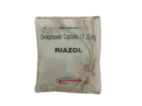 Omeprazole 20 mg | Brand - Riazol Green | Manufacturer - EUPHORIA FORMULATION | Pack of 100 Cap