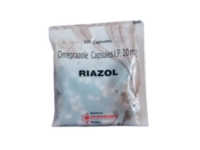 Omeprazole 20 mg | Brand - Riazol (Brown) | Manufacturer - EUPHORIA FORMULATION | Pack of 100 Cap