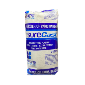 POP Bandage | Brand - Surecast 10cm x 2.7mtr | Manufacturer - Assure Surgical | Pack of 1 Roll