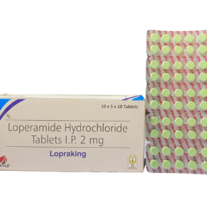 Loperamide Hcl 2mg | Brand - Lopraking Tab | Manufacturer -Elder | Pack of 1X10 Tab