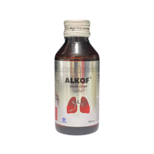 Cough Syrup - Terbutaline sulphate , Bromhexine hydrochloride and Guaiphenesin | Brand - Alkof plus | Manufacturer - ALKEM | Pack of 100ml Syrup