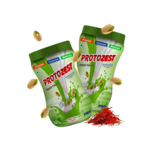 Protein Powder - Protein, Vitamins & Minerals | Brand - Protozest Pista Flavour | Pack of 200gm