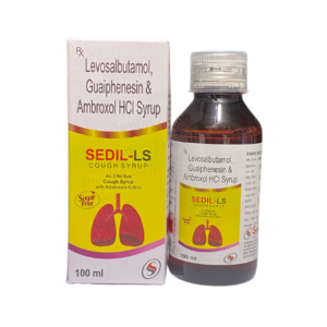 Cough Syrup - Levosalbutamol , Guaiphenesin And Ambroxol Hcl | Brand - Sedil-Ls | Manufacturer - Sevam | Pack Of 100 Ml Syrup
