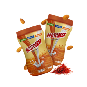 Protein Powder - Protein, Vitamins & Minerals | Brand - Protozest Kesar Badam Flavour | Pack of 200gm