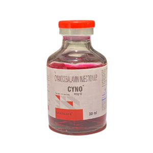 Cyanocobalamin 500mcg | Brand - Cyno | Manuafcturer - Sara LifeScience | 30ml Inj