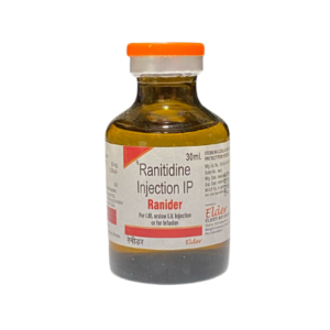 Ranitidin HCl 25mg | Brand - Ranider | Manufacturer - ELDER | Pack of 30ml Inj