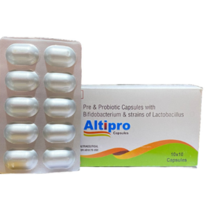 Prebiotic Probiotic | Brand - Altipro Cap | Manufacturer - HECURE PHARMA | Pack of 1x10 Cap