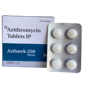 Azithromycin 250 mg | Brand - Azihawk- 250 | Manufacturer - HECURE PHARMA | Pack of 1X6 Tab