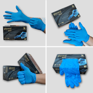 Nitrile Examination Gloves | (MFG-BOMB) | Size-M