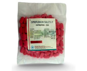 Ciprofloxacin 500mg | Brand - Cipropen-500 | Manufacturer - PENTA | Pack of 100 Tab