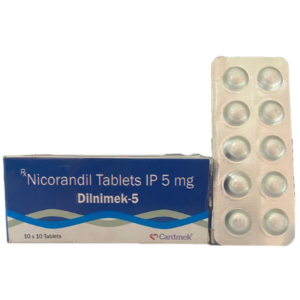 Nicorandil 5mg | Brand - Dilnimek-5 | Manufacturer - CARDMEK | Pack of 1x10 Tab