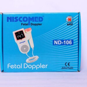Pocket Fetal Droppler White Fetal Doppler | Brand - Niscomed | Model ND-106