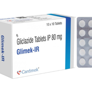 Gliclazide 80mg | Brand - Glimek-IR | Manufacturer - CARDMEK | Pack of 1x10 Tab