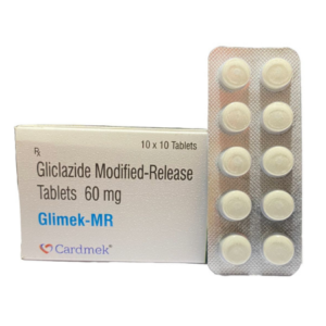Gliclazide 60 mg | Brand - Glimek-MR | Manufacturer - CARDMEK | Pack of 1x10 Tab