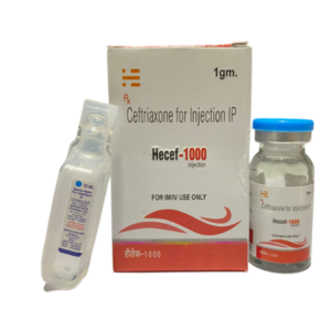 Hecef-1000 | Manufacturer - Hecures Pharma | Pack of 1gm Dry Inj