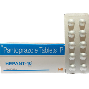 Pantoprazole 40 mg | Brand - Hepant-40 | Manufacturer - HECURE PHARMA | Pack of 1x10 Tab