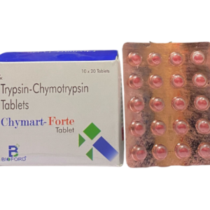 Trypsin-Chymotrypsin | Brand - Chymart Forte Tab | Manufacturer - Bioford | Pack of 1X20Tab