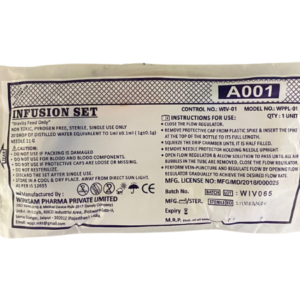 Infusion Set (Non-Vented)| Type – Economical IV Set | Manufacturer – Wirksam Pharma Pvt Ltd