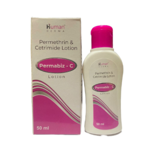 Permithrin and Cetrimide | Brand - Permabiz-C Lotion | Manufacturer - Human Derma | Pack of 50 ml