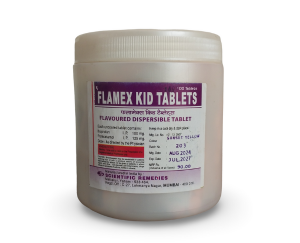 Paracetamol and Ibuprofen | Brand - Flamex Kid | Manufacturer - SCIENTIFIC LABS | Pack of 100 Tab