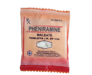 Pheniramine Maleate 25 mg | Brand - Pherniamine Maleate | Manufacturer - PENTA | Pack of 100 Tab