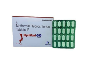 Metformin HCL 500mg | Brand - Glychiford-500 | Manufacturer - BIOFORD | Pack of 1x20 Tab