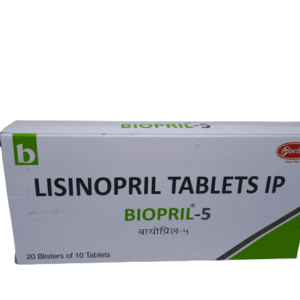 Lisinopril 5mg | Brand - BIOPRIL-5 | Manufacturer - ZYDUS | Pack of 1x10 Tab