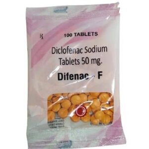 Diclofenac sodium 50mg | Brand - Difenac-F | Manufacturer - MODI LIFECARE | Pack of 100 Tab