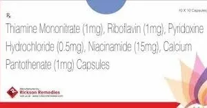 Thiamine Mononitrate, Riboflavine, Pyridoxine HCl Niacinamide | Brand - Pentaplex-F | Manufacturer - PENTA | Pack of 1000 Tab