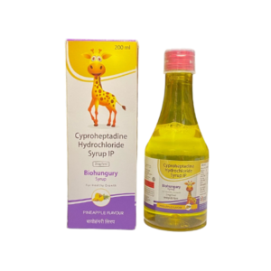 Cyproheptadine HCL Syrup | Brand – BioHungry (Pineapple Flavour) | Manufacturer – Zenith Drugs | Pack of 200ml Syrup