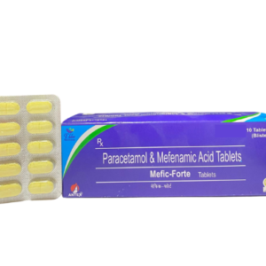 Mefenamic Acid and Paracetamol Tablets | Brand - Mefic-Forte | Manufacturer - Antex | Pack of 10 Tablets