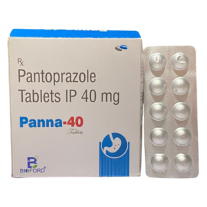 Pantoprazole 40 mg | Brand - Panna-40 | Manufacturer - Bioford | Pack of 1x10 Tab