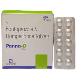 Pantoprazole Domperidone | Brand - Panna-D | Manufacturer - Bioford | Pack of 1x10 Tab