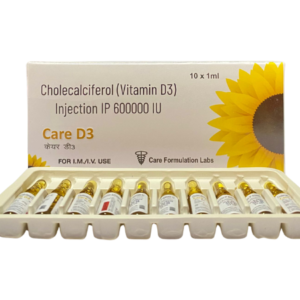 Cholecalciferol inj | Brand - Care-D3 | Manufacturer - Care Formulations Labs | 10x1ml Inj