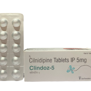 Cilnidipine 20mg | Brand - Clindoz - 5mg | Manufacturer - Carewell Healthcare | Pack of 1x10 Tab