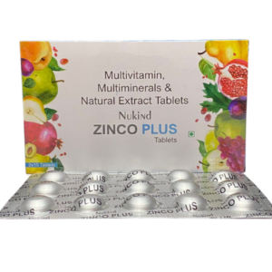 Multivitamins , Multiminerals with Zinc | Brand - ZincoPlus | Manufacturer - Nukin | Pack of 1x15 Tab