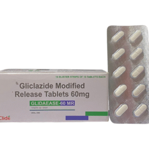 Gliclazide 60mg (MR) + Metformin 500mg Tablets | Brand - Glidease-60MR | Manufacturer - Clide | Pack of 1x10 Tablets
