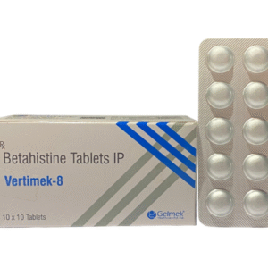 Betahistine 8mg | Brand - Vertimek -8 | Manufacturer – Gelmek Healthcare | Pack of 1X10 tablets