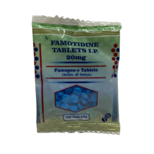 Famotidine 20mg _ Brand – Famopen 20 Round Blue _ Manufacturer – PENTA _ Pack of 100 Tab